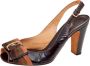 Sergio Rossi Pre-owned Fabric sandals Brown Dames - Thumbnail 1