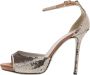 Sergio Rossi Pre-owned Fabric sandals Gray Dames - Thumbnail 1