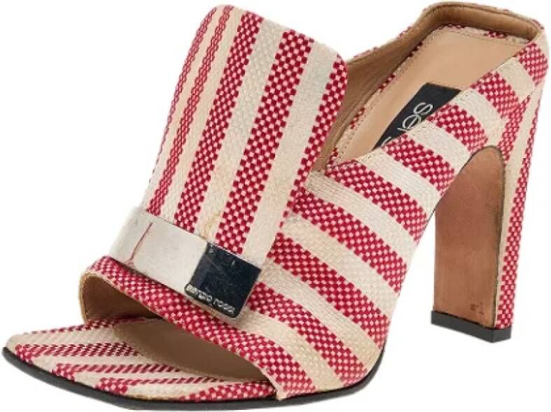 Sergio Rossi Pre-owned Fabric sandals Multicolor Dames