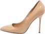 Sergio Rossi Pre-owned Leather heels Beige Dames - Thumbnail 1