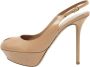 Sergio Rossi Pre-owned Leather heels Beige Dames - Thumbnail 1