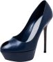 Sergio Rossi Pre-owned Leather heels Blue Dames - Thumbnail 1