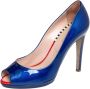 Sergio Rossi Pre-owned Leather heels Blue Dames - Thumbnail 1
