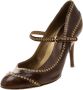 Sergio Rossi Pre-owned Leather heels Brown Dames - Thumbnail 1