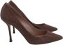 Sergio Rossi Pre-owned Leather heels Brown Dames - Thumbnail 1