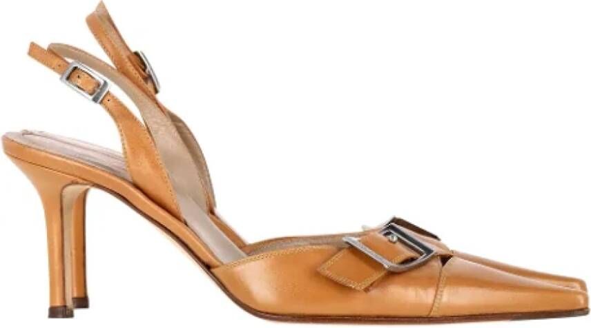 Sergio Rossi Pre-owned Leather heels Brown Dames