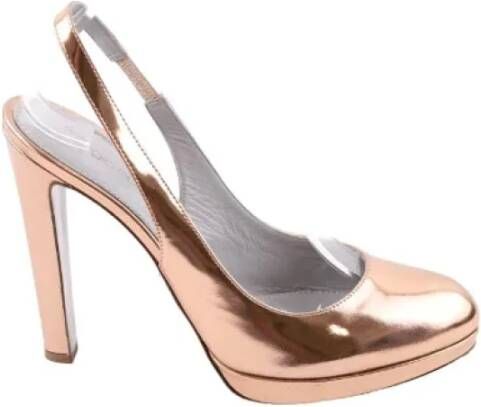 Sergio Rossi Pre-owned Leather heels Brown Dames