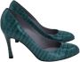 Sergio Rossi Pre-owned Leather heels Green Dames - Thumbnail 1