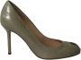 Sergio Rossi Pre-owned Leather heels Green Dames - Thumbnail 1