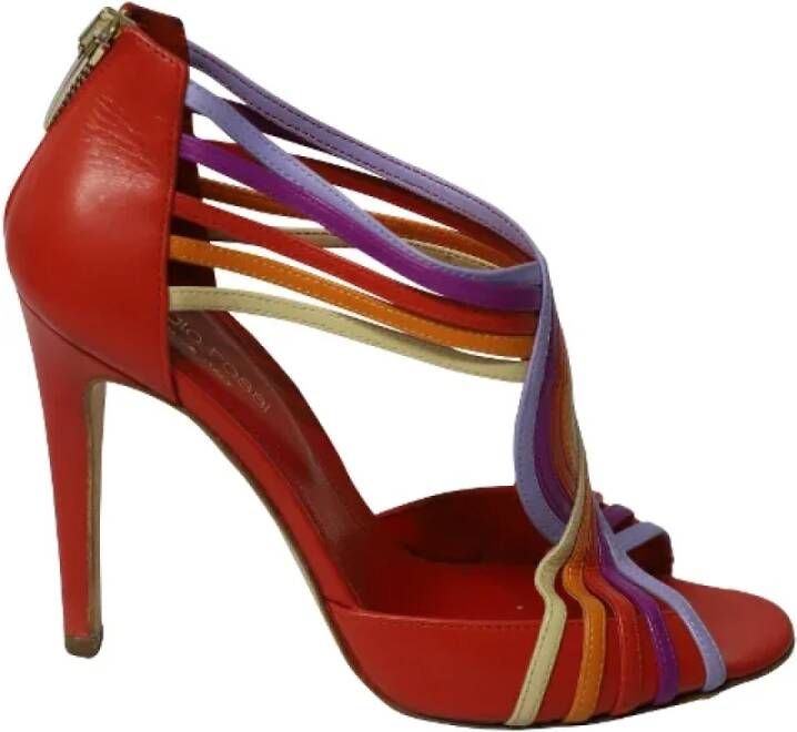 Sergio Rossi Pre-owned Leather heels Multicolor Dames
