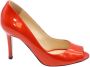 Sergio Rossi Pre-owned Leather heels Orange Dames - Thumbnail 1