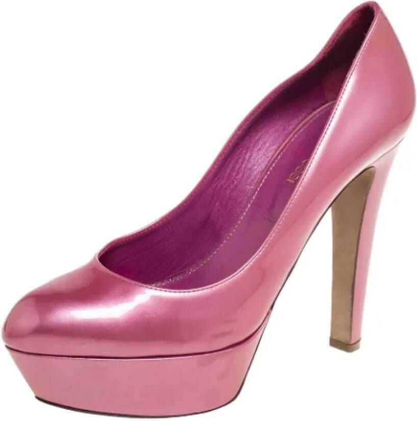 Sergio Rossi Pre-owned Leather heels Pink Dames