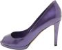 Sergio Rossi Pre-owned Leather heels Purple Dames - Thumbnail 1