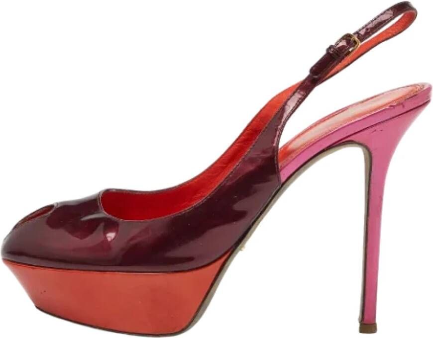 Sergio Rossi Pre-owned Leather heels Red Dames
