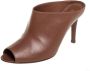 Sergio Rossi Pre-owned Leather mules Brown Dames - Thumbnail 1