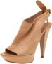 Sergio Rossi Pre-owned Leather sandals Beige Dames - Thumbnail 1