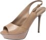 Sergio Rossi Pre-owned Leather sandals Beige Dames - Thumbnail 1