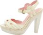 Sergio Rossi Pre-owned Leather sandals Beige Dames - Thumbnail 1