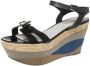 Sergio Rossi Pre-owned Leather sandals Black Dames - Thumbnail 1