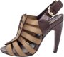 Sergio Rossi Pre-owned Leather sandals Brown Dames - Thumbnail 1
