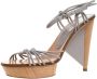 Sergio Rossi Pre-owned Leather sandals Gray Dames - Thumbnail 1