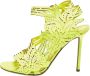 Sergio Rossi Pre-owned Leather sandals Green Dames - Thumbnail 1