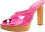 Sergio Rossi Pre-owned Leather sandals Pink Dames - Thumbnail 1
