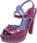 Sergio Rossi Pre-owned Leather sandals Purple Dames - Thumbnail 1