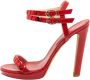 Sergio Rossi Pre-owned Leather sandals Red Dames - Thumbnail 1