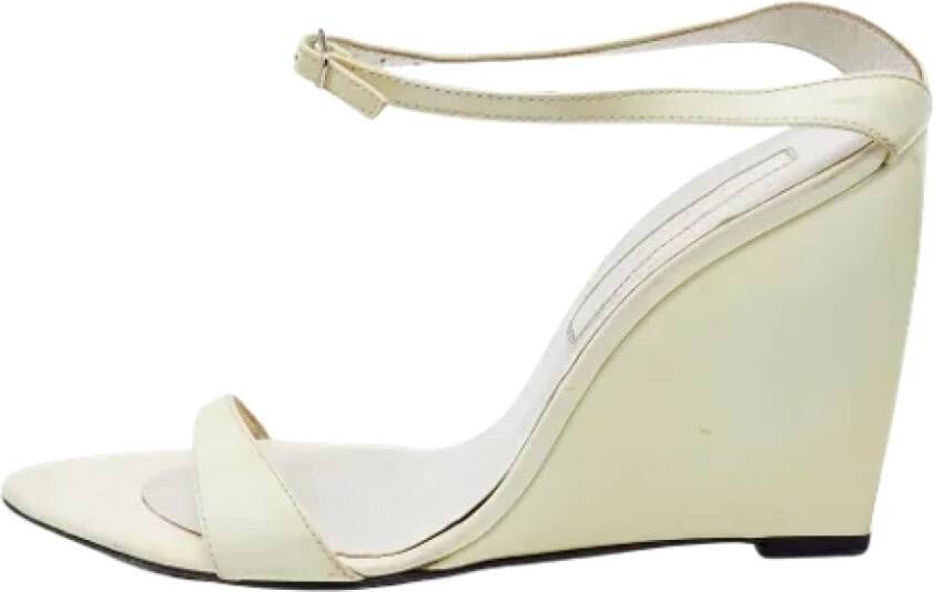 Sergio Rossi Pre-owned Leather sandals White Dames