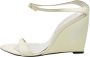 Sergio Rossi Pre-owned Leather sandals White Dames - Thumbnail 1