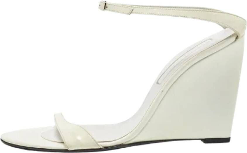 Sergio Rossi Pre-owned Leather sandals White Dames