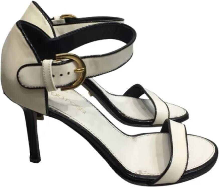Sergio Rossi Pre-owned Leather sandals White Dames