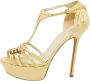Sergio Rossi Pre-owned Leather sandals Yellow Dames - Thumbnail 1