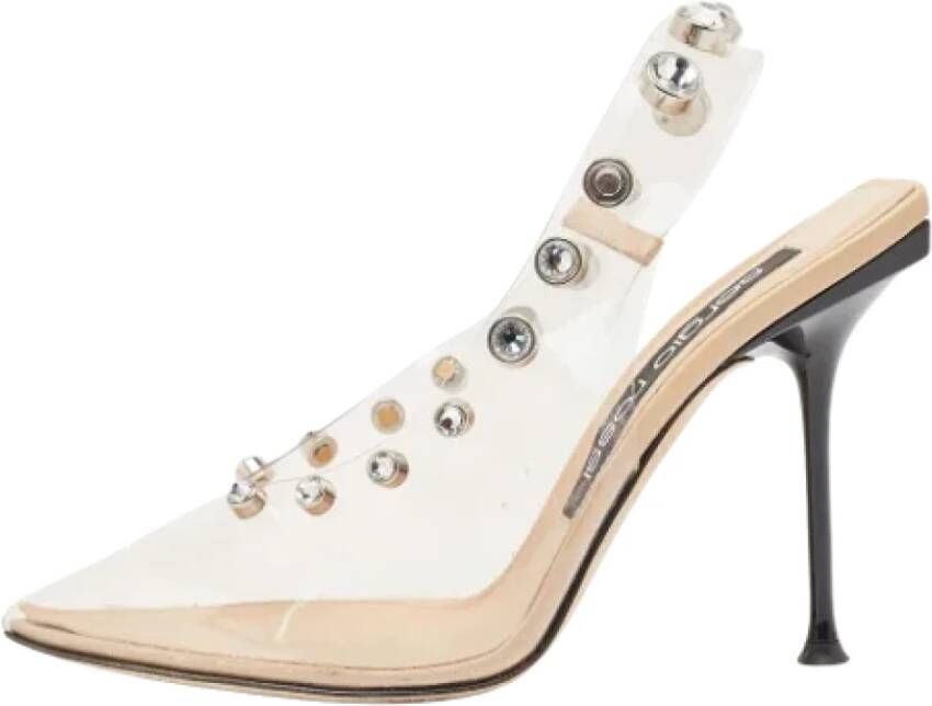 Sergio Rossi Pre-owned Plastic heels White Dames