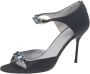 Sergio Rossi Pre-owned Satin heels Black Dames - Thumbnail 1