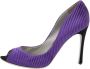 Sergio Rossi Pre-owned Satin heels Purple Dames - Thumbnail 1
