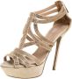 Sergio Rossi Pre-owned Satin sandals Beige Dames - Thumbnail 1