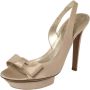 Sergio Rossi Pre-owned Satin sandals Beige Dames - Thumbnail 1