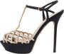 Sergio Rossi Pre-owned Satin sandals Black Dames - Thumbnail 1