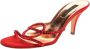 Sergio Rossi Pre-owned Satin sandals Red Dames - Thumbnail 1