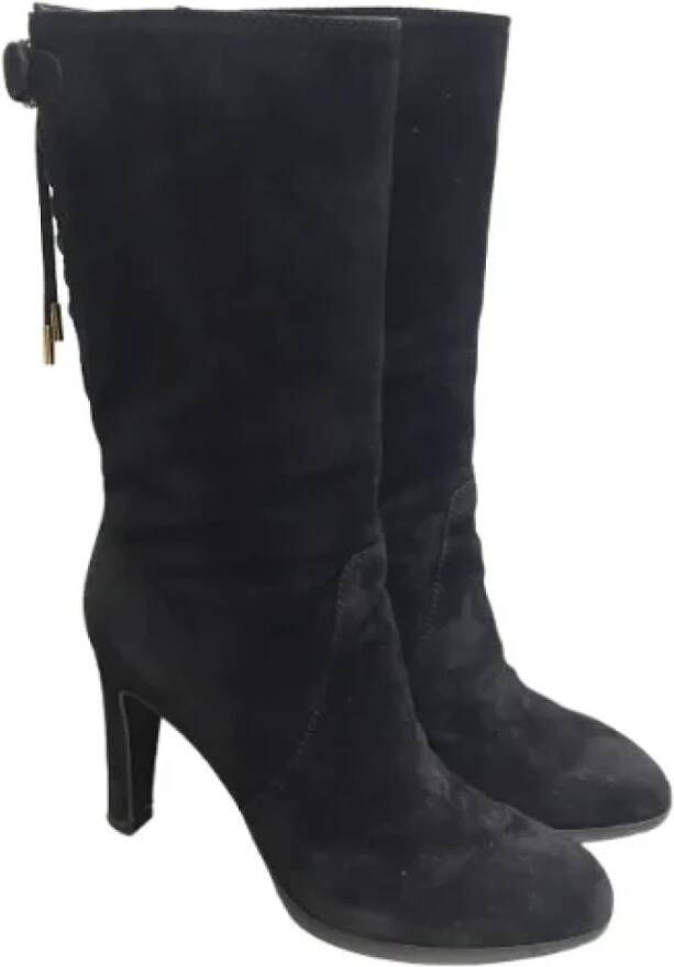 Sergio Rossi Pre-owned Suede boots Black Dames