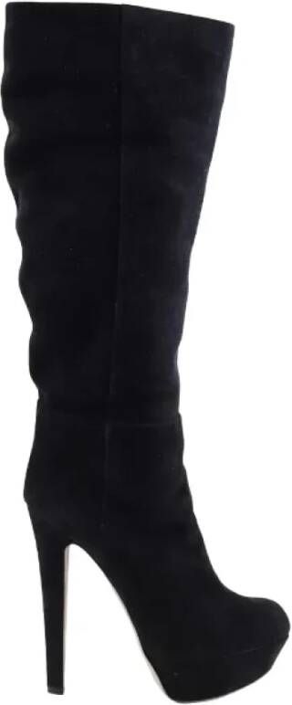 Sergio Rossi Pre-owned Suede boots Black Dames