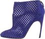 Sergio Rossi Pre-owned Suede boots Blue Dames - Thumbnail 1
