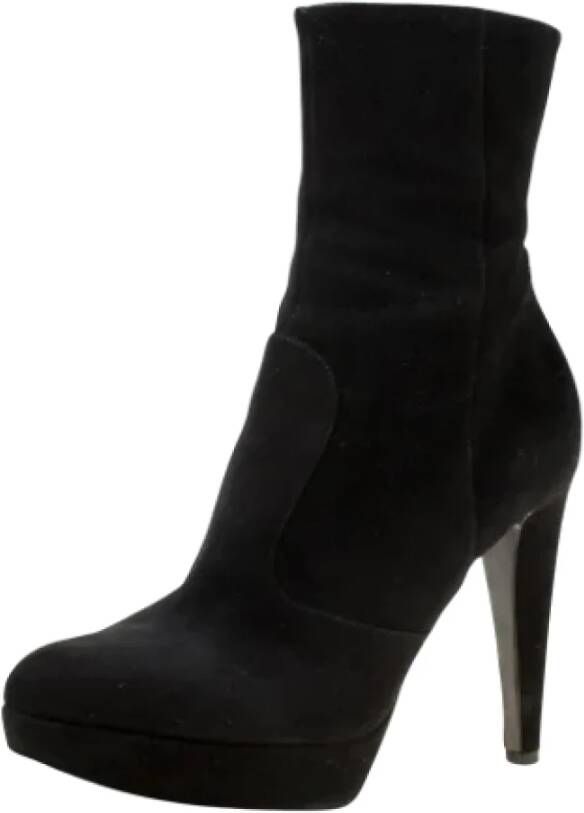 Sergio Rossi Pre-owned Suede heels Black Dames