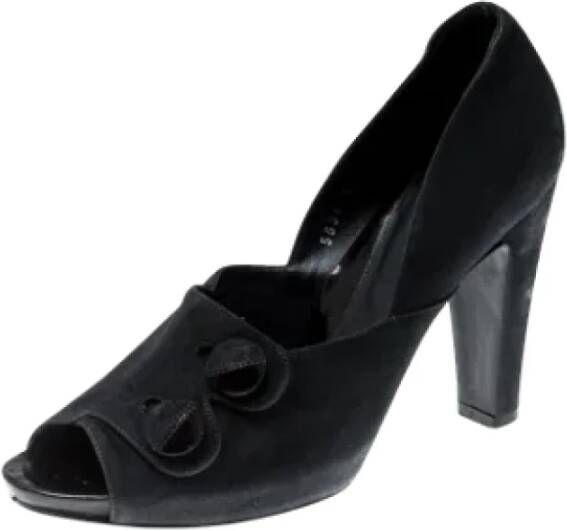 Sergio Rossi Pre-owned Suede heels Black Dames