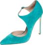 Sergio Rossi Pre-owned Suede heels Blue Dames - Thumbnail 1
