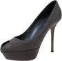 Sergio Rossi Pre-owned Suede heels Gray Dames - Thumbnail 1