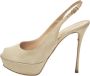 Sergio Rossi Pre-owned Suede heels Gray Dames - Thumbnail 1