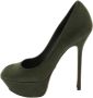 Sergio Rossi Pre-owned Suede heels Green Dames - Thumbnail 1